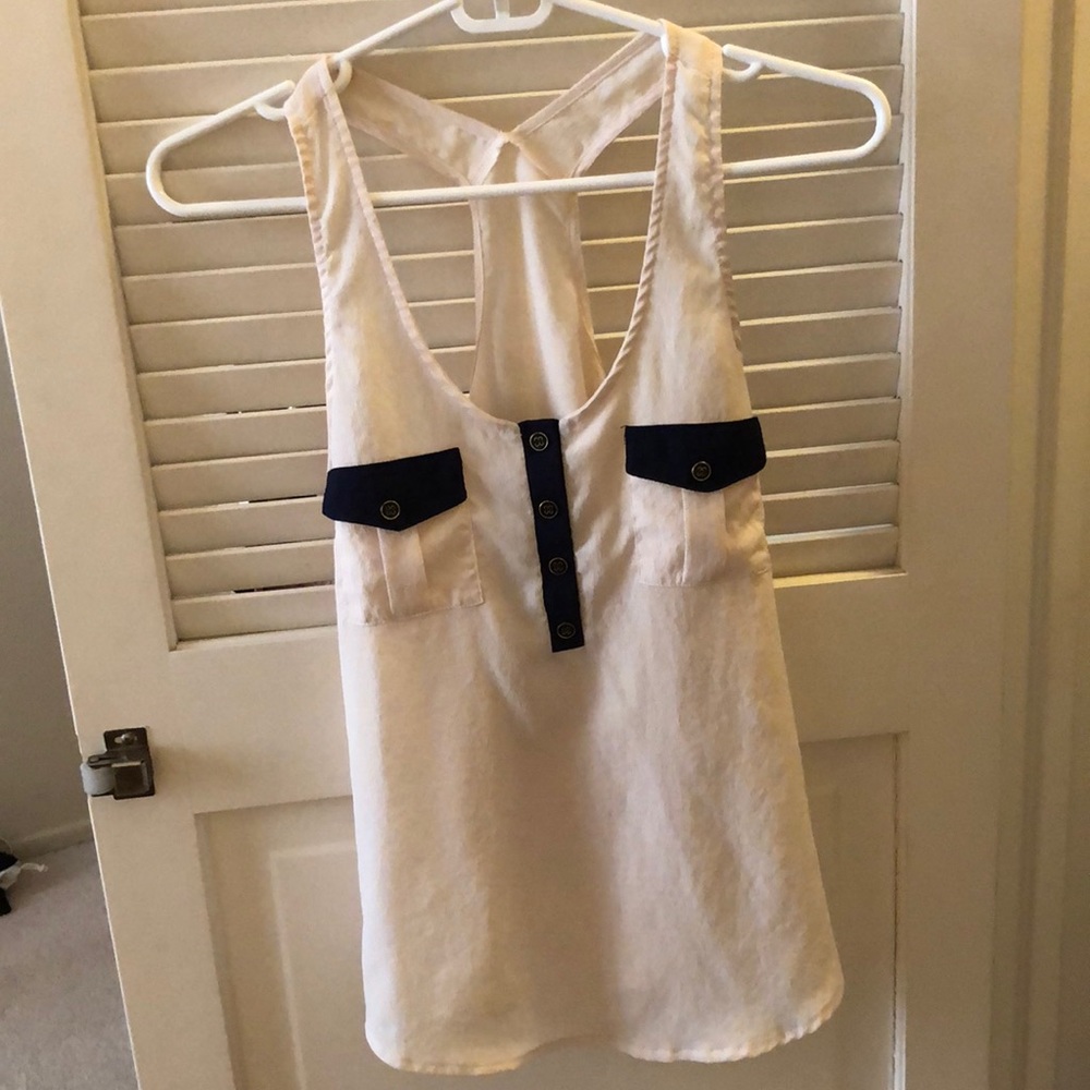 Cute beige Tank Top
